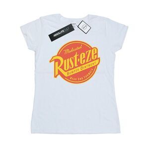 Cars Womens/Ladies Rust-Eze Logo Cotton T-Shirt / White